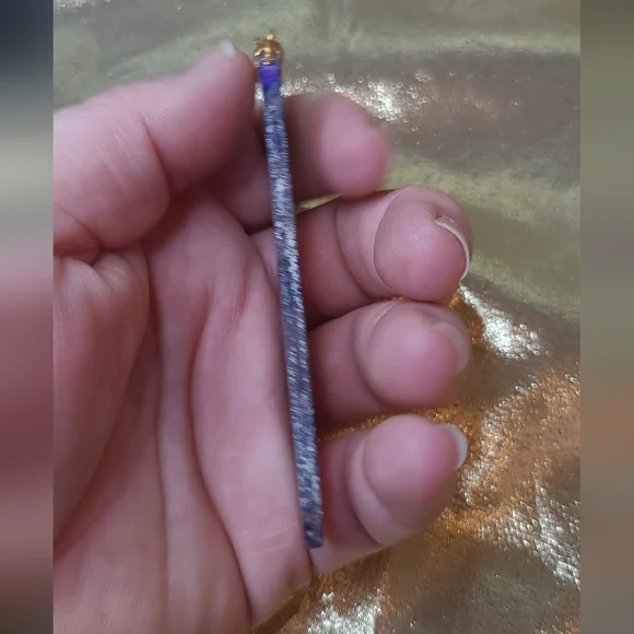 Vintage purple agate pendant - Picture 2 of 4